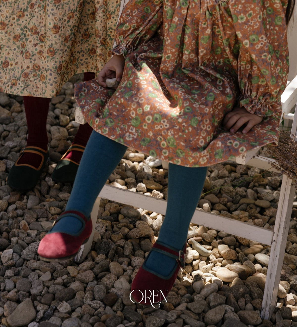 Forest Colorband Tights-OREN-17