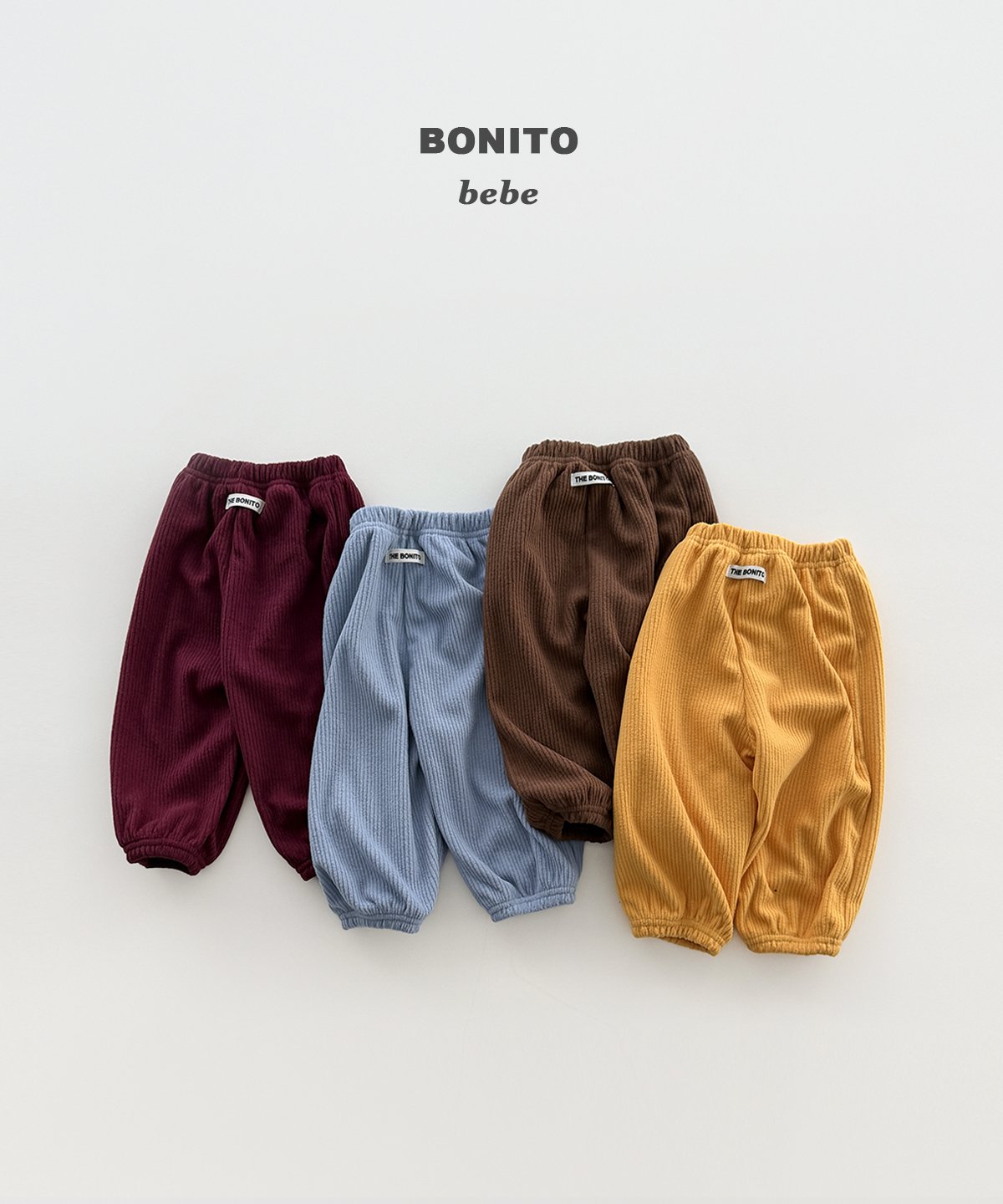 Ribbed Jogger Pants-BONITO-55