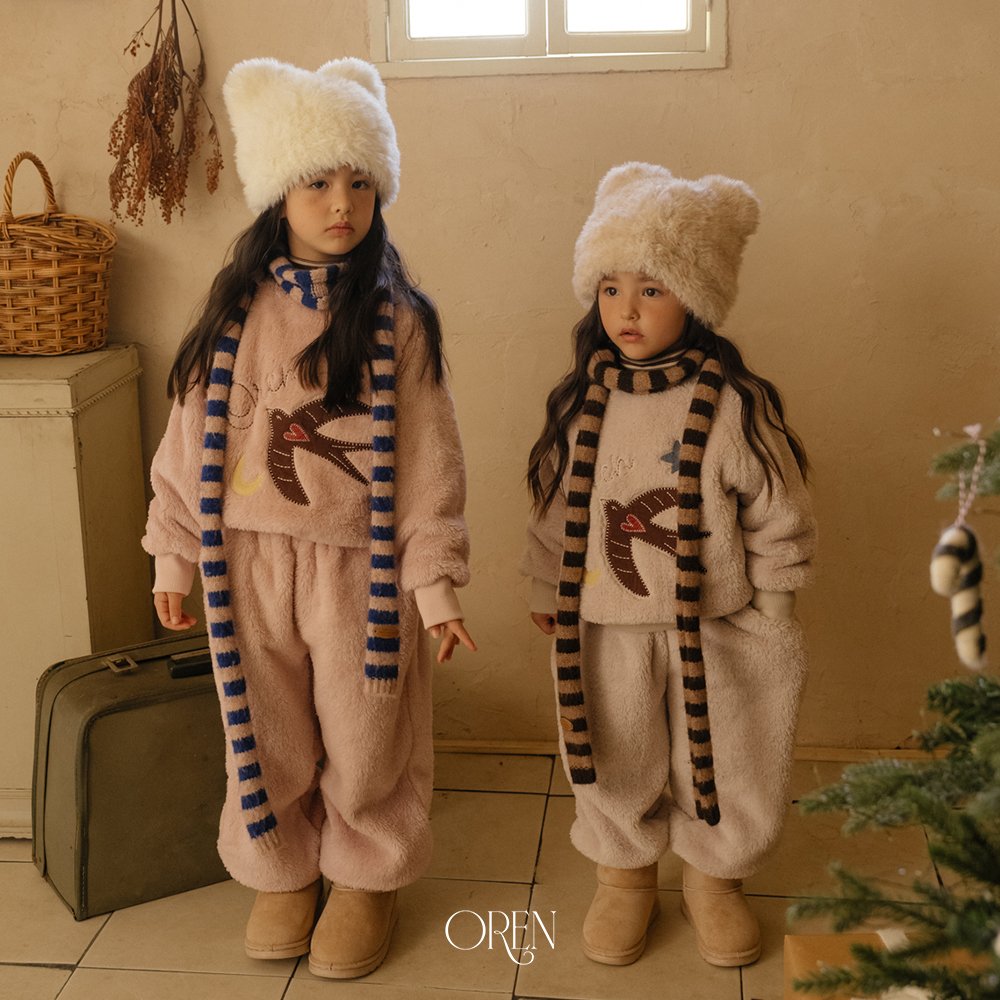 Mongle Bear Two-Piece Set-OREN-5