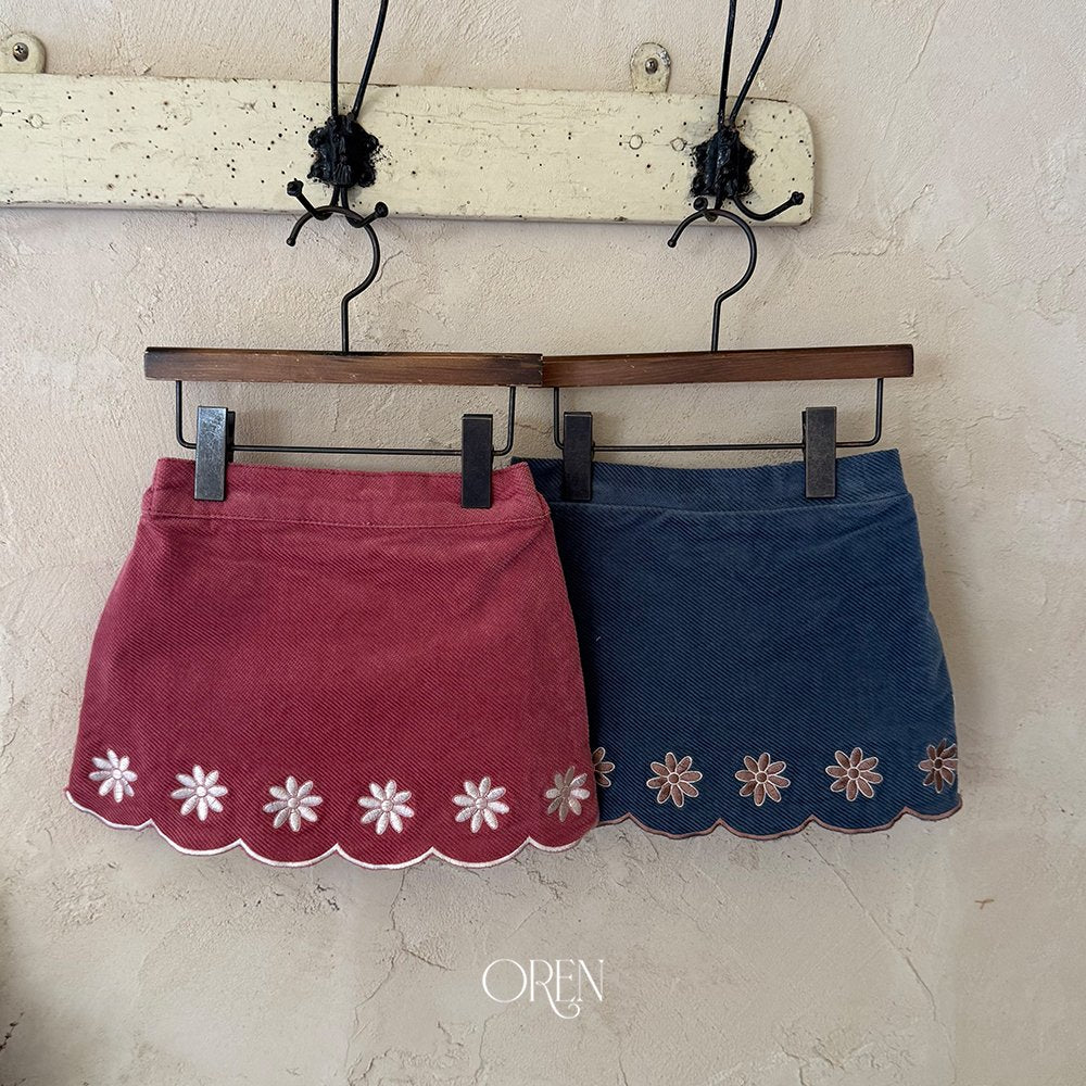 Bella Embroidered Culotte Pants-OREN-23