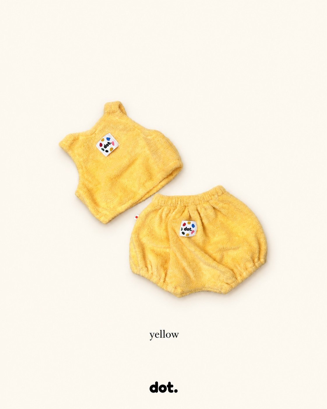 Cotton Candy Knit Bloomer Vest Set-dot.-13