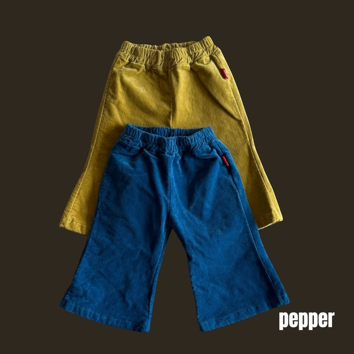 Camel Velvet Pants / Honeybee Stripe Polo-PEPPER-16
