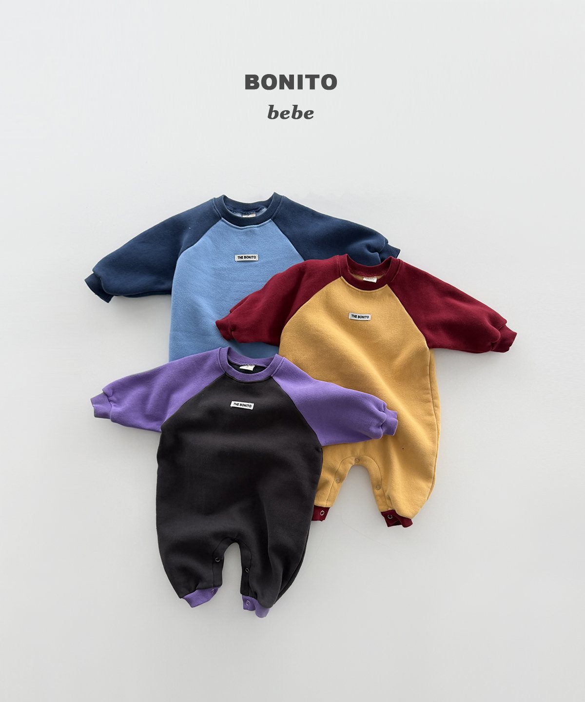 Contrast Raglan Romper-BONITO-48