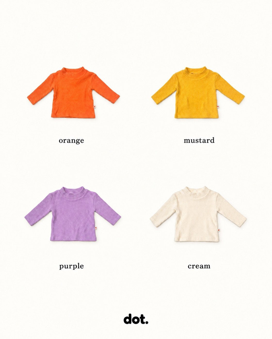 Fogny Peach Rib Stretch Tee-dot.-17