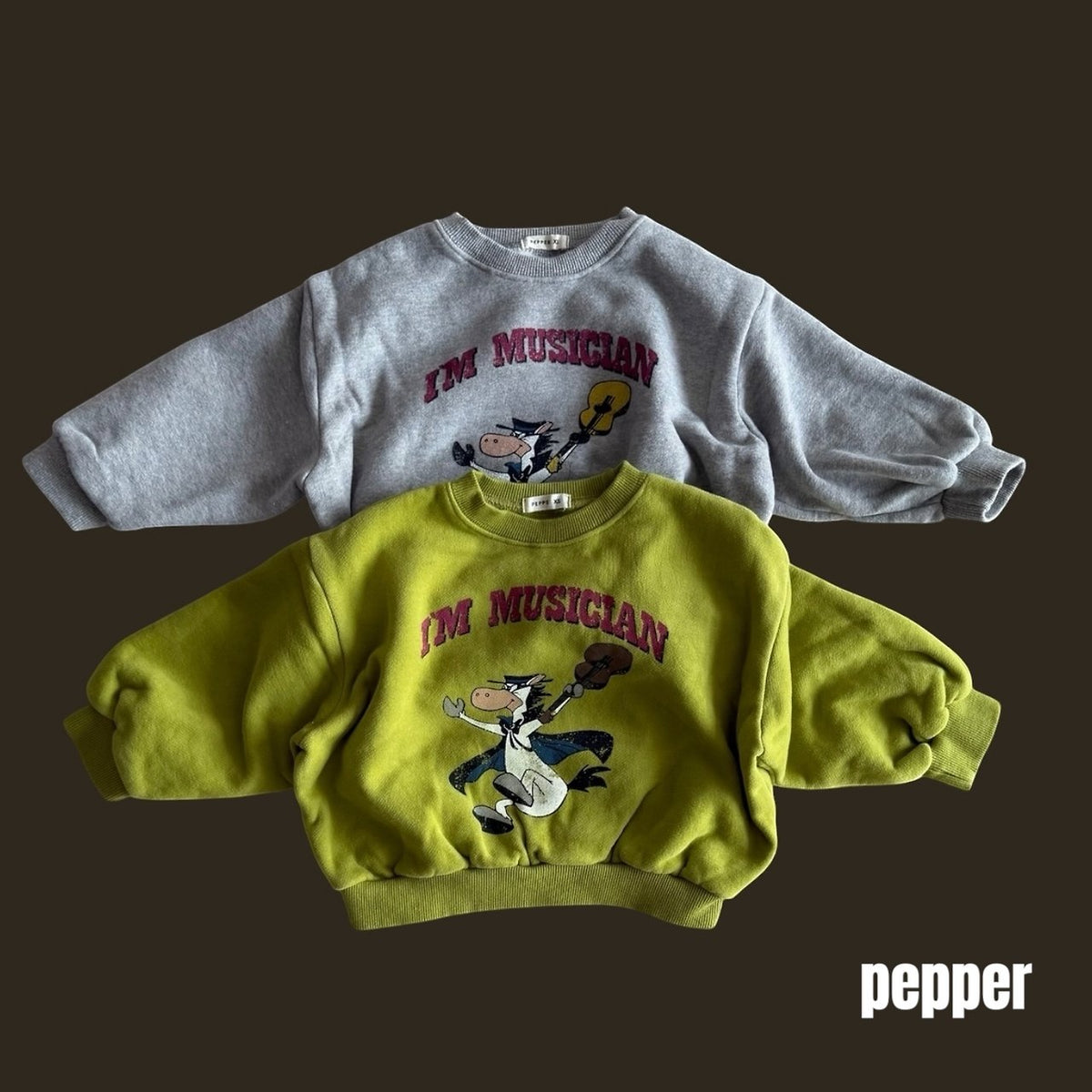 Musician Sweatshirt and Terry Vest-PEPPER-1