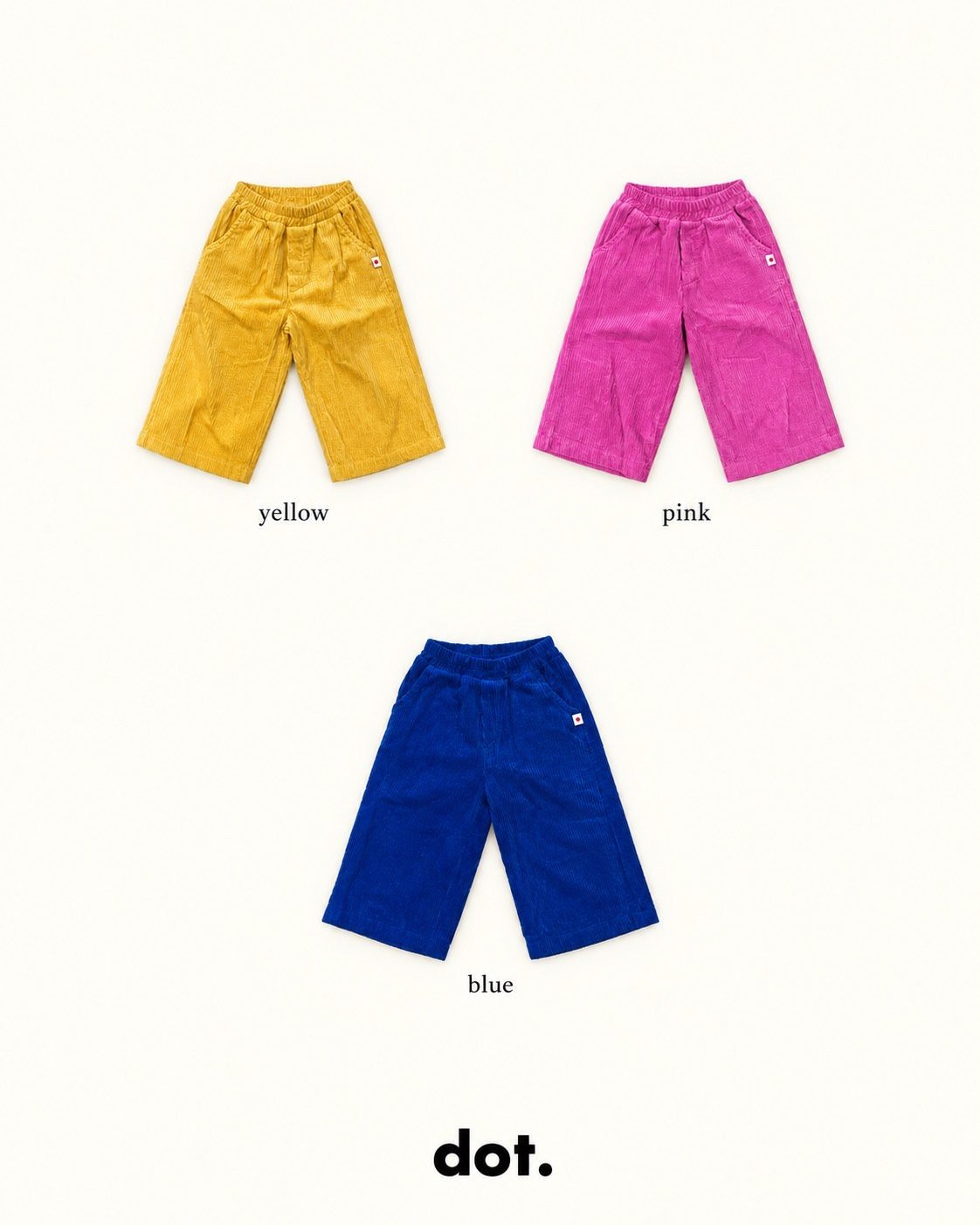 Soft Wide Corduroy Pants-dot.-1