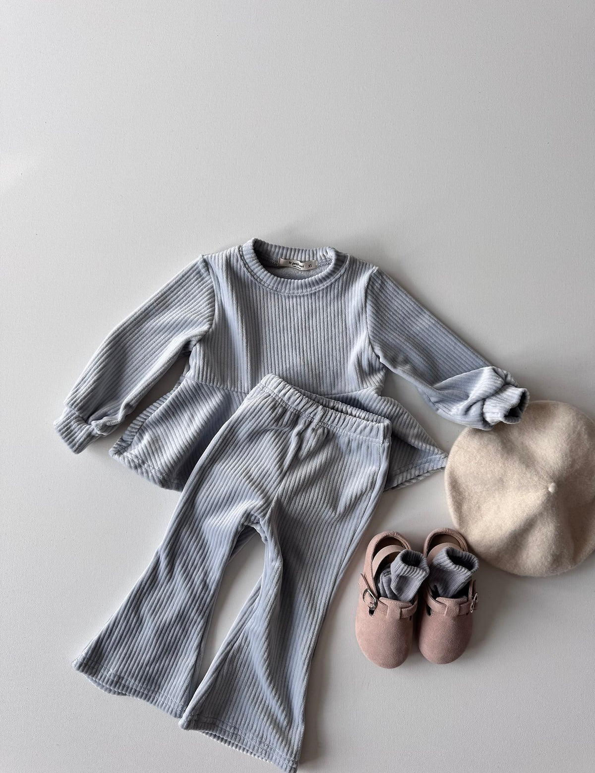 Mink Velour Bootcut Two-Piece Set-lepetitmot-20